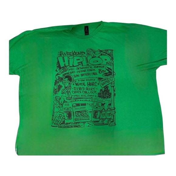 Hip Hop Flyer Tee from the party where Hip Hop was created T-Shirt 3X - Picture 1 of 2